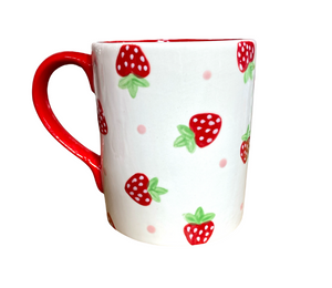 Long Beach Strawberry Dot Mug