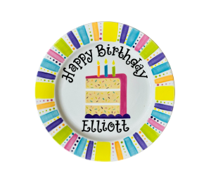 Long Beach Birthday Cake Plate