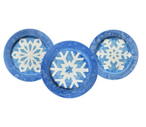 Long Beach Paper Snowflake Plate