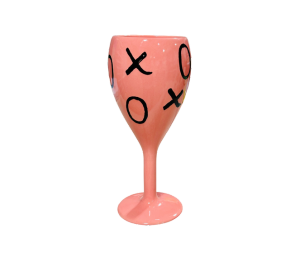 Long Beach XOXO Wine Glass